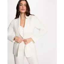 Veste tailleur à fines rayures blanc femme - Vestes - Morgan