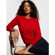 Pull épais col rond rouge femme - Pulls - Morgan