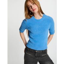 Pull manches courtes bleu femme - Pulls - Morgan