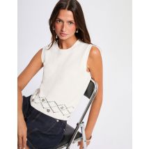 Pull sans manches blanc femme - Pulls - Morgan