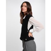 Pull sans manches noir femme - Pulls - Morgan