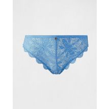Shorty dentelle bleu femme
