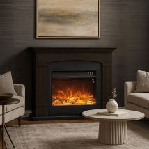 Mpc Camino Siena Caminetto Da Terra Con Bruciatore Da 1500w Reale Effetto Fiamma Led Wenge Caminetto Design Completo Di Telecomando Realizzato In Legno Mdf Facile Da Posizionare