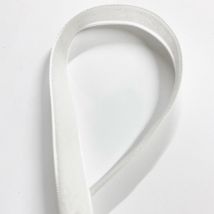 Samtband 9 mm weiß - Frou Frou - MT Stofferie