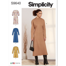 Schnittmuster Simplicity 9640 - Kleid 34 bis 50 (fr) - Simplicity - MT Stofferie