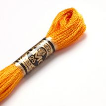 Mouliné-Faden für Stickereien - Gelb- und Orangetöne - COL 741 - DMC - MT Stofferie
