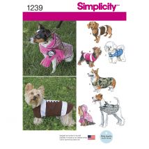 Hunde-Mäntel in 3 Größen: Reversible Stoffe für mittlere Nähschwierigkeit von Simplicity - Simplicity - MT Stofferie