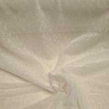 Französischer Tüllstoff Stretch weich kleine Sterne weiß - Jabouley - MT Stofferie