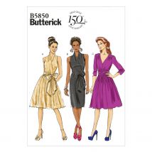 Damenkleid Schnittmuster Butterick B5850F5 Gr. 44-52 - Butterick - MT Stofferie