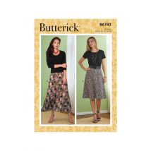 Butterick B6743F5 Damen Jupe Évasée 44-52 Schnittmuster - Butterick - MT Stofferie
