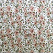 Cretonne Baumwolle Begonie Rosa - DOMOTEX - MT Stofferie