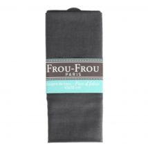 Stoffabschnitt 100% Baumwolle einfarbig 45x55cm blau/dunkelgrau - Frou Frou - MT Stofferie