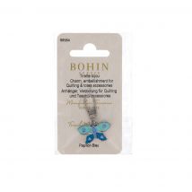 Zipper für Reißverschluss Bohin - Schmetterling blau - Bohin - MT Stofferie