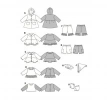 Schnittmuster Burda Creative 7903 Puppenkleider - Burda - MT Stofferie