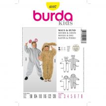 Burda Schnittmuster für Kinder-Hundekostüm, Anfänger, Größen 98-128cm - Burda - MT Stofferie