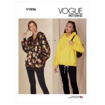Schnittmuster  Vogue Damen  1826 Sweatshirt  XS bis XXL - Vogue - MT Stofferie