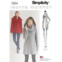Schnittmuster Simplicity 1254.d5 - Jacke/Mantel Eng/Fr - Simplicity - MT Stofferie