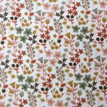 Cretonne Baumwolle Wildpflanzen Milly Rosa - DOMOTEX - MT Stofferie