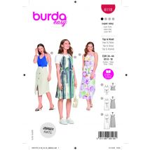 Burda Schnittmuster 6118 Kleid/Top 34 bis 44 - Burda - MT Stofferie