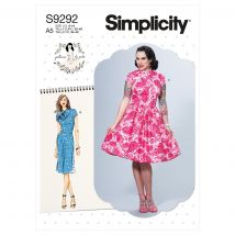Eng anliegendes Kleid mit seitlichen Reißverschlüssen und Rockverschluss - Simplicity - Simplicity - MT Stofferie
