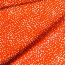 My Dress Made - Kreppstoff Viskose Orange ecru Konfetti - My Dress Made - MT Stofferie