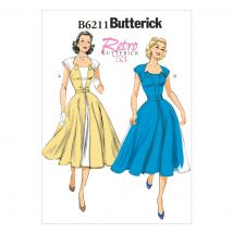 Butterick B6211A5 Damen Retro-Kleid Schnittmuster 34-42 - Butterick - MT Stofferie