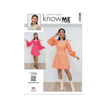 Kleid Schnittmuster KNOW ME 46-54 - Herz-Ausschnitt - Know Me - MT Stofferie