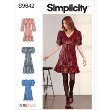 Schnittmuster 9642 Kleid 32 bis 48 (fr) - Simplicity - MT Stofferie