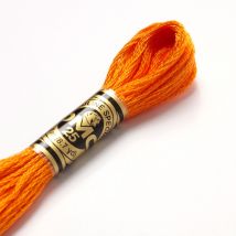 Mouliné-Faden für Stickerei - Gelb- und Orangetöne - COL 740 - DMC - MT Stofferie