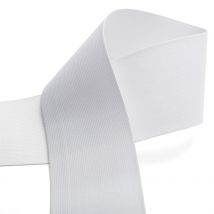 Strick-Gummiband für Bund, 80 mm - Weiß - MT - MT Stofferie