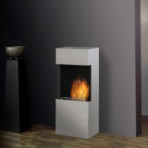 muenkel design FLIP UP [B-Ware, Bioethanol Kamin]: Edelstahl gebürstet