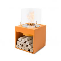 EcoSmart POP 8L [Design Ethanol Kamin]: Orange - mit Schutzhülle