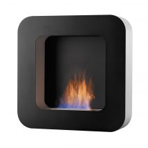 safretti Curva BL Wandfeuer / Ethanolkamin: Schwarz - ohne Scheibe