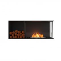EcoSmart Flex - Front + rechts offen [Ethanol Einbau Gehäuse]: Flex50 - Holzbox linksseitig