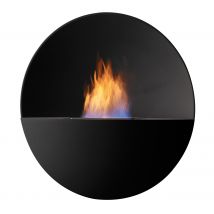 safretti Prometheus R Wandfeuer / Ethanol Kamin: Schwarz