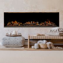 muenkel design wall fire electronic PRO [Opti-myst Elektrokamineinsatz Wandeinbau]: 1650 mm - ohne Dekoholz - Ohne Heizung - Tank