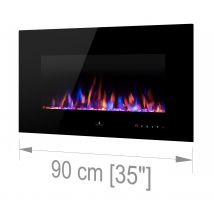 Noble Flame VEGAS Schwarz: 900 [Elektrokamin wandhängend]