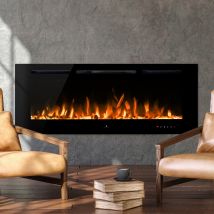 Noble Flame PARIS schwarz 660 [Elektrokamin Wandeinbau/wandhängend]