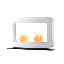 safretti Curva DT Standfeuer / Ethanol Kamin: Weiß