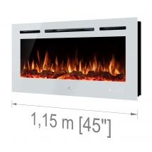 Noble Flame PARIS weiß 1150 [B-Ware, Elektrokamin Wandeinbau/wandhängend]