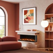 Noble Flame ELLASON [Elektrokamin Wandeinbau]: 1530 - smoky dark / Rauchquarz