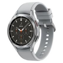 Samsung Galaxy Watch4 Classic Bluetooth Silver 46mm Grey Silicone Strap - Very Good