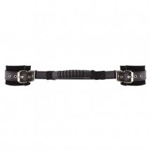 Ouch Adjustable Black Leather Handcuffs