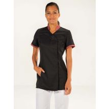 Tunique femme coupe cintrée Noire / Cassis Ayako