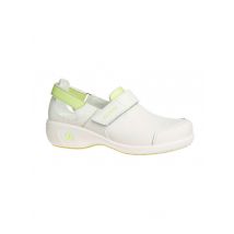 Chaussures de travail blanches et vertes ultraconfortables Samantha - MyLookPro