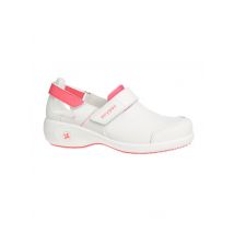 Chaussures de travail blanches et roses ultraconfortables Samantha - MyLookPro