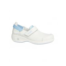 Chaussures blanches et bleues de travail ultraconfortables Samantha