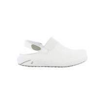 Sabot professionnel en cuir blanc Oxypas Dany - MyLookPro
