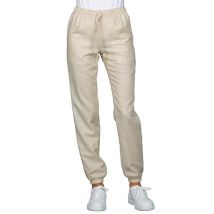 Pantalon de Travail Resserré aux Chevilles Femme en Lin - MyLookPro