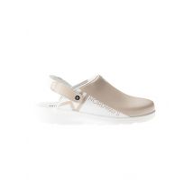 Sabot médical cuir aide-soignante SRC Nordways Arielle Beige - MyLookPro